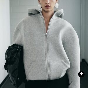 Zara Neoprene Effect Jacket